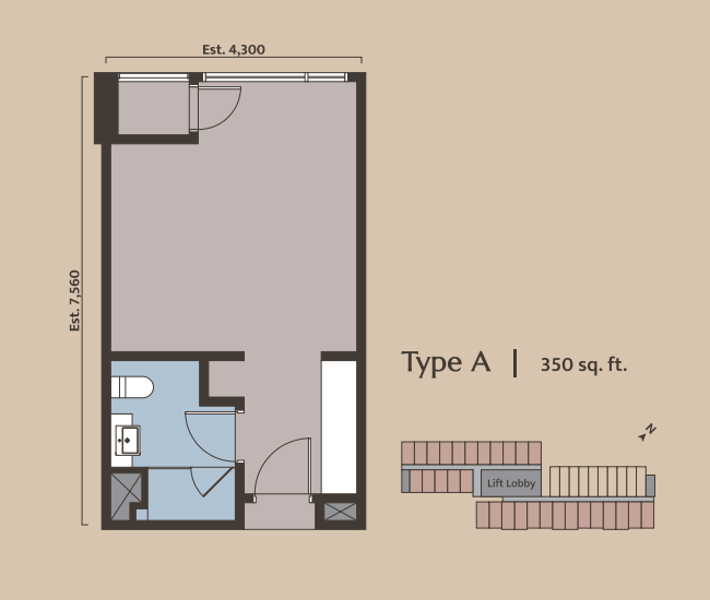 Dawn KLCC Type A Floor Plan